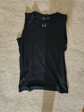 Under Armour “Heat Gear” Black Sleeveless Athletic Top